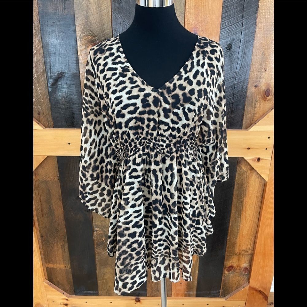 New with tag INC 2 piece leopard print top, size 10